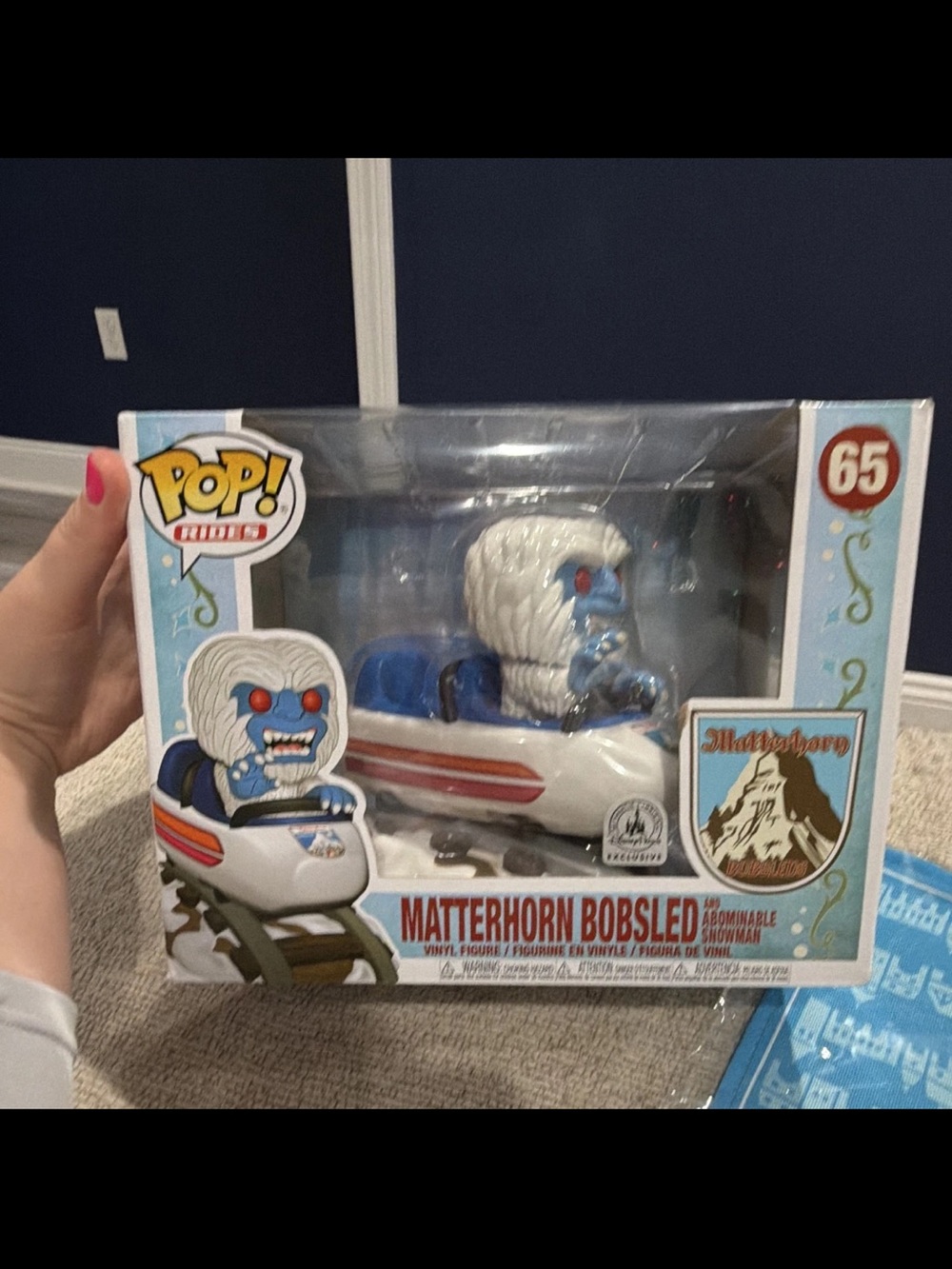 Disney Pop! Rides Matterhorn Bobsled Yeti - Blue, White, Red
